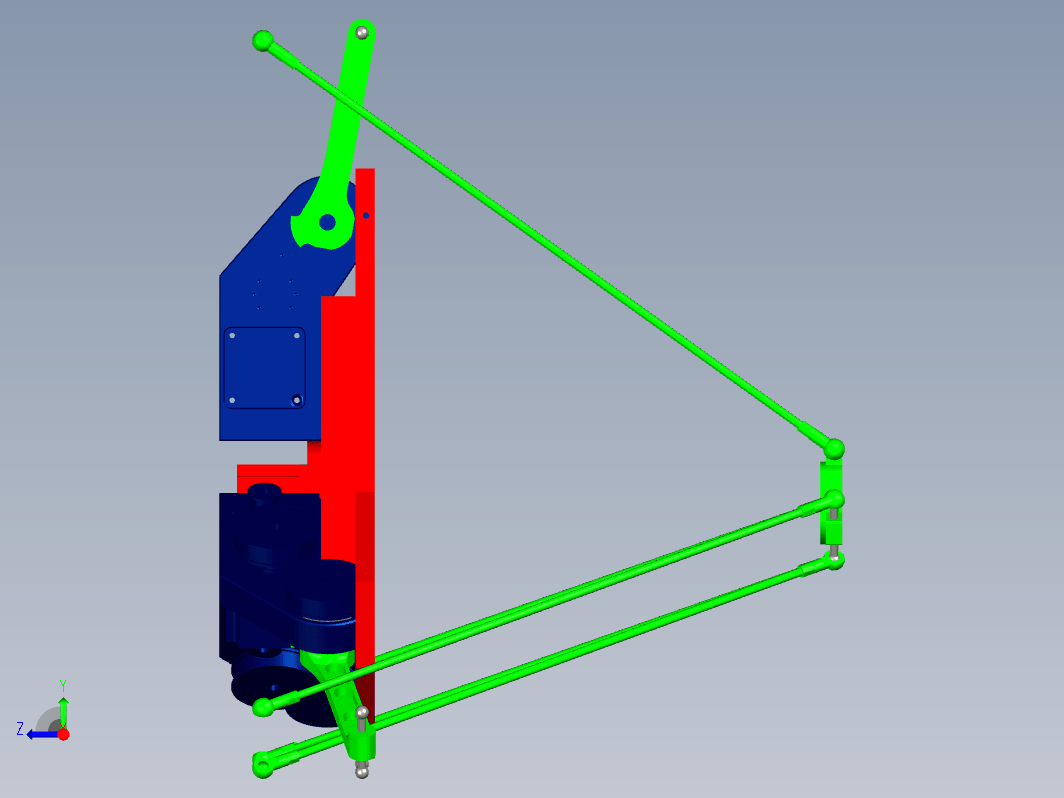 三自由度Delta并联机器人的设计与仿真三维Creo2.0带参+CAD+说明书