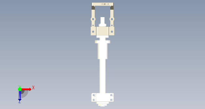 F0069-80伺服电机座(RBK80-20系列)+25直径丝杆3D装配图