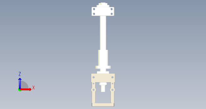 F0069-80伺服电机座(RBK80-20系列)+25直径丝杆3D装配图