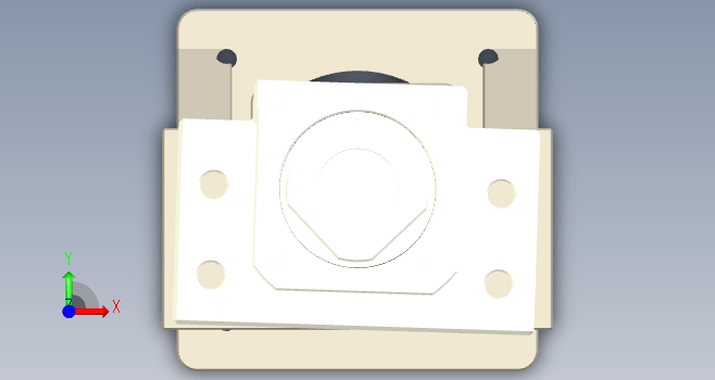 F0069-80伺服电机座(RBK80-20系列)+25直径丝杆3D装配图