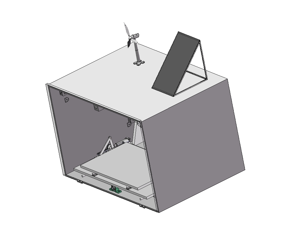 巡线机器人塔架机库结构设计三维SW2017带参+CAD+说明书