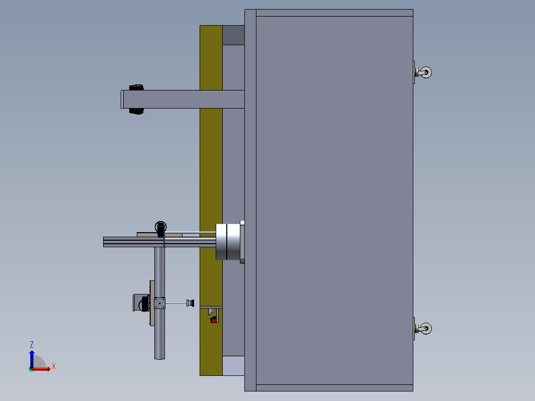 巡线机器人塔架机库结构设计三维SW2017带参+CAD+说明书