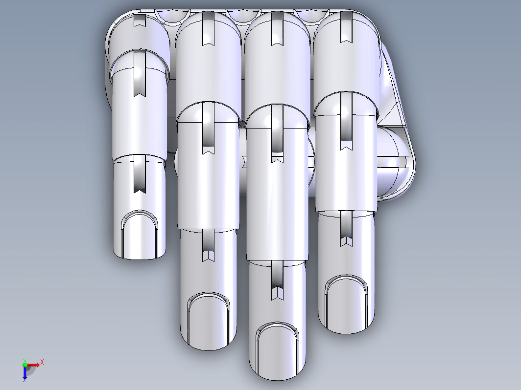 Manus仿生手掌手指模型3D图纸 Solidworks设计 附STEP