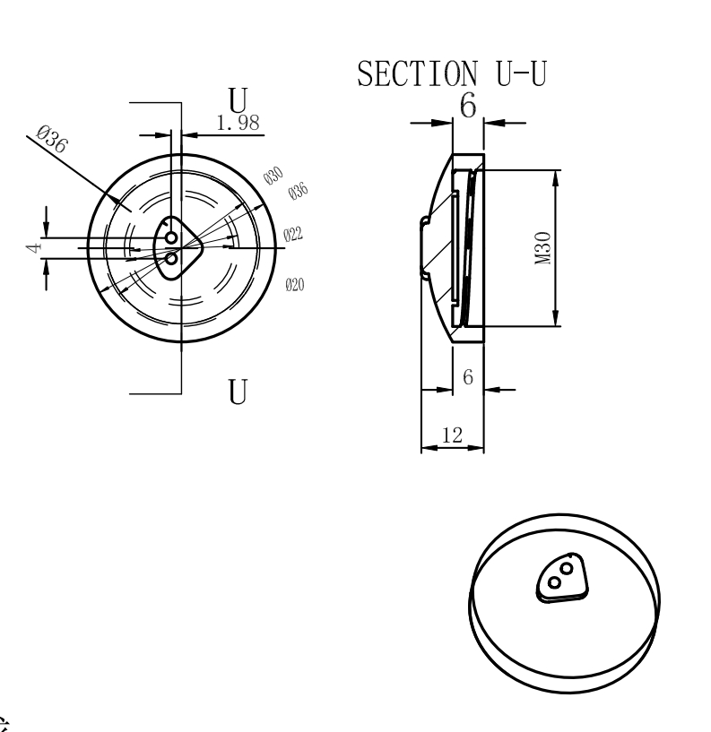 隐形眼镜盖子注塑模具设计含三维UG11.0无参+CAD+说明书