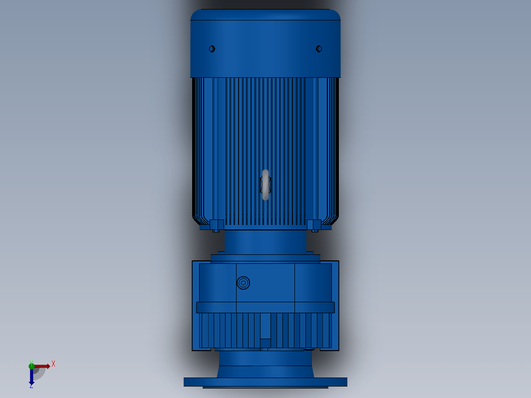 FAF77法兰空心轴安装平行轴斜齿轮减速机[FAF77-Y7.5-4P-9.35-M5-90°]