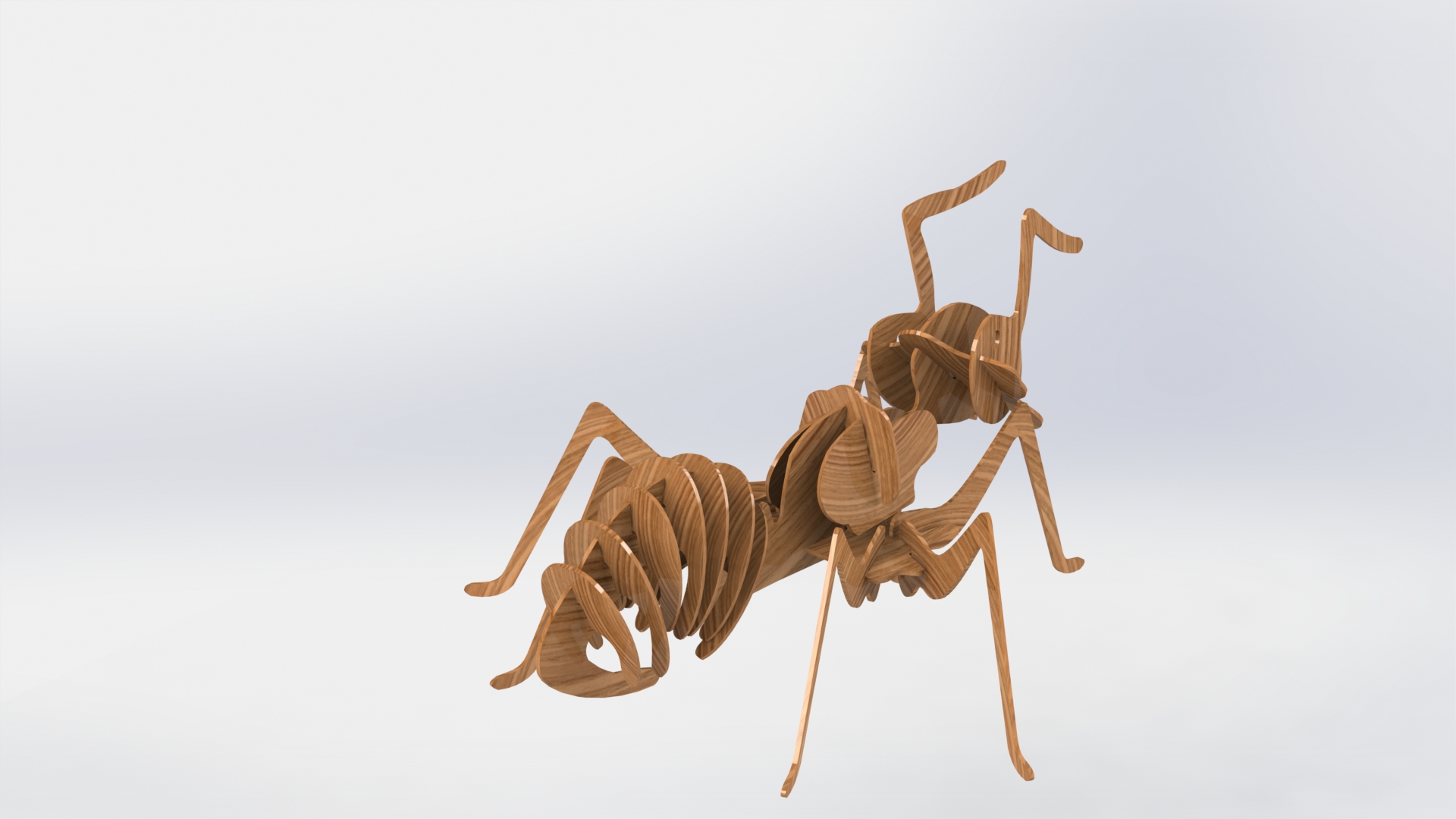 木质拼装立体蚂蚁