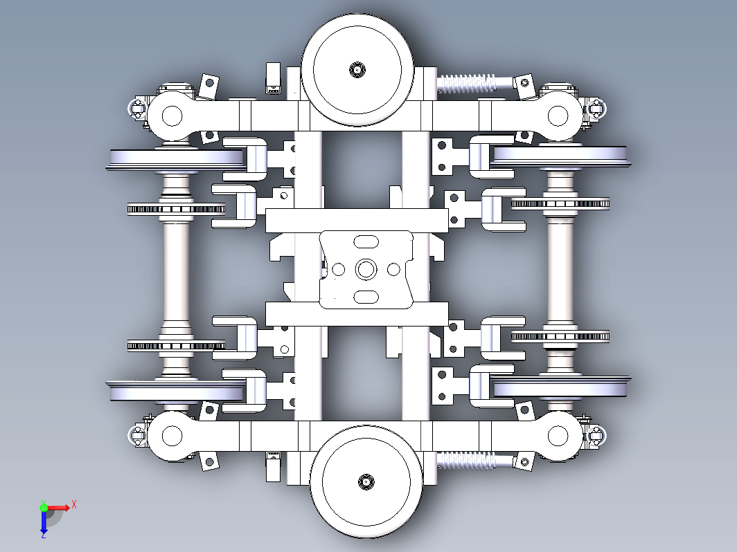 CRH2型动车组拖车转向架