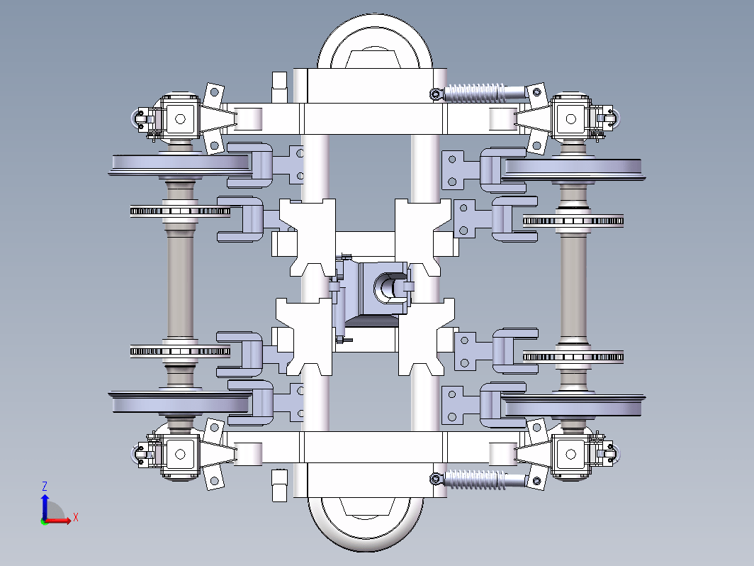 CRH2型动车组拖车转向架