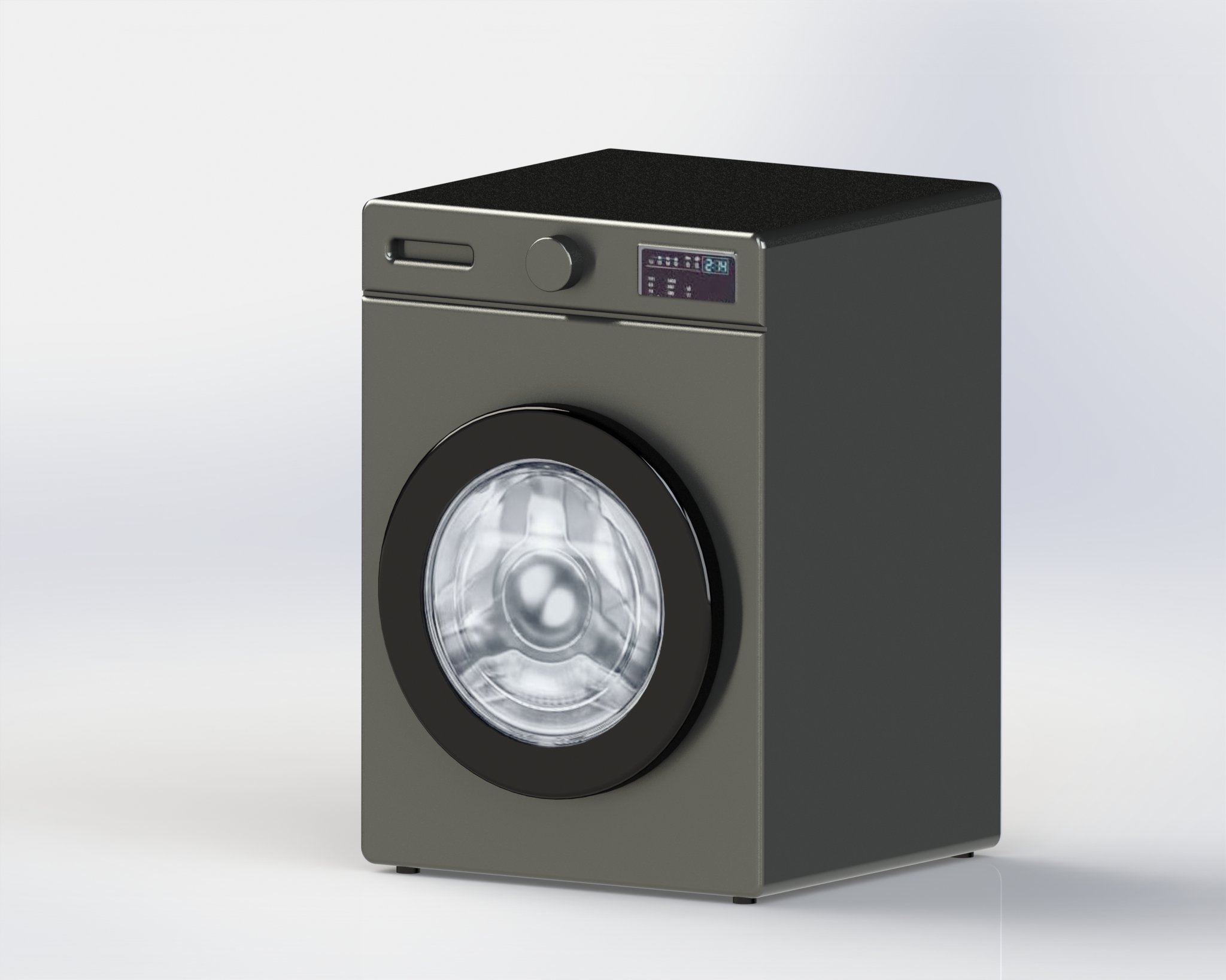简易洗衣机外壳3D
