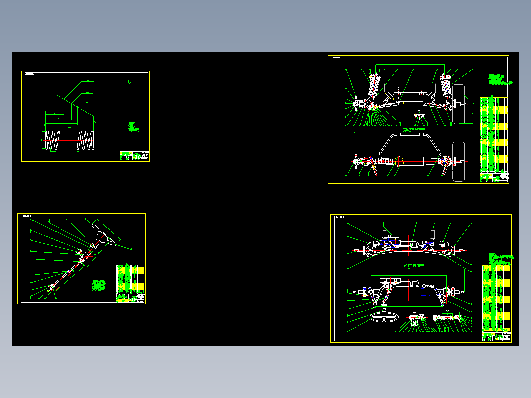 4座微型客货两用车设计+说明书（前悬架、转向系设计）（CAD图+翻译）