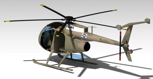 MH-6 小鸟式轻型直升机缩略图