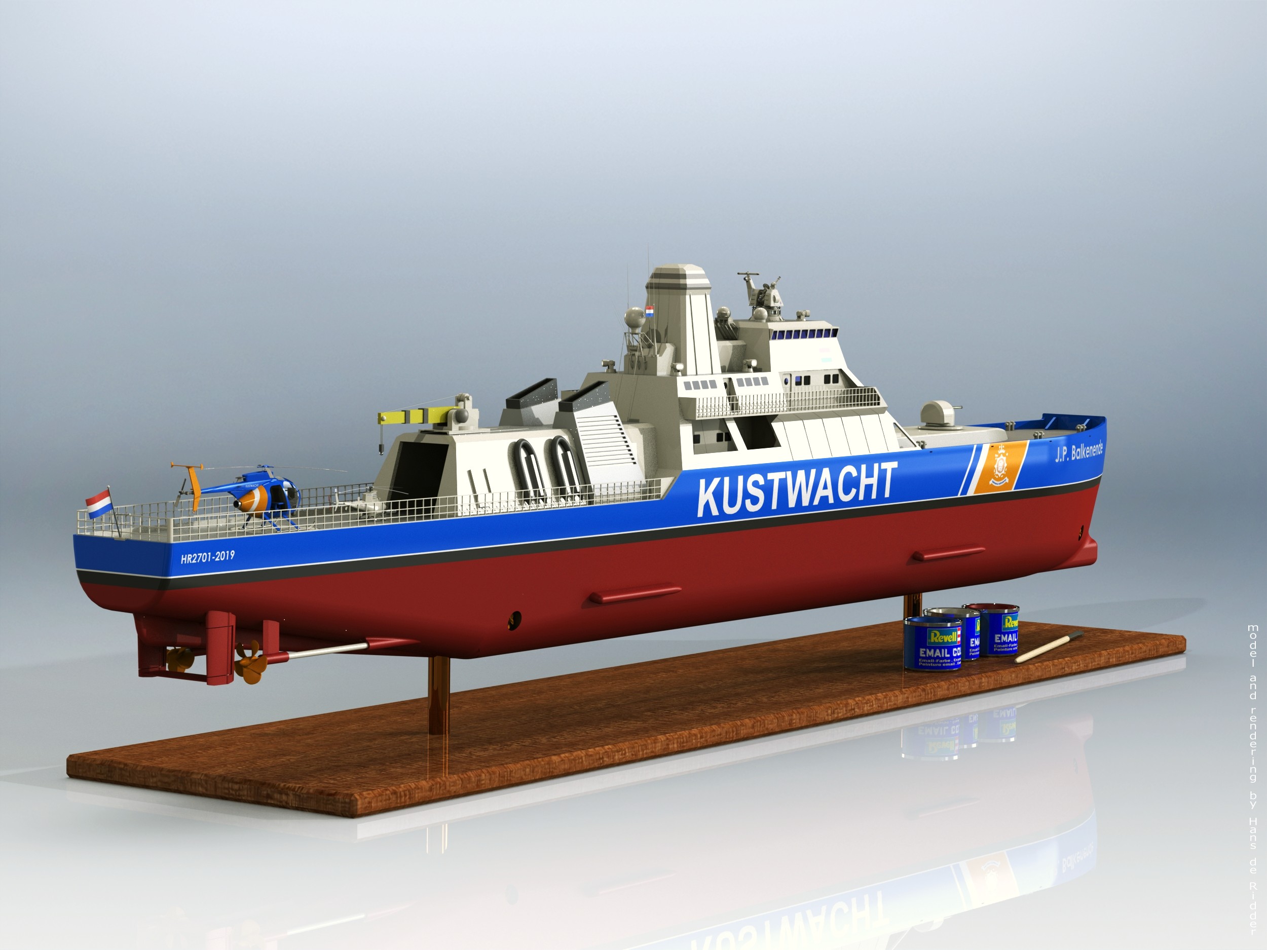 Modelkit Kustwacht船舶模型航模