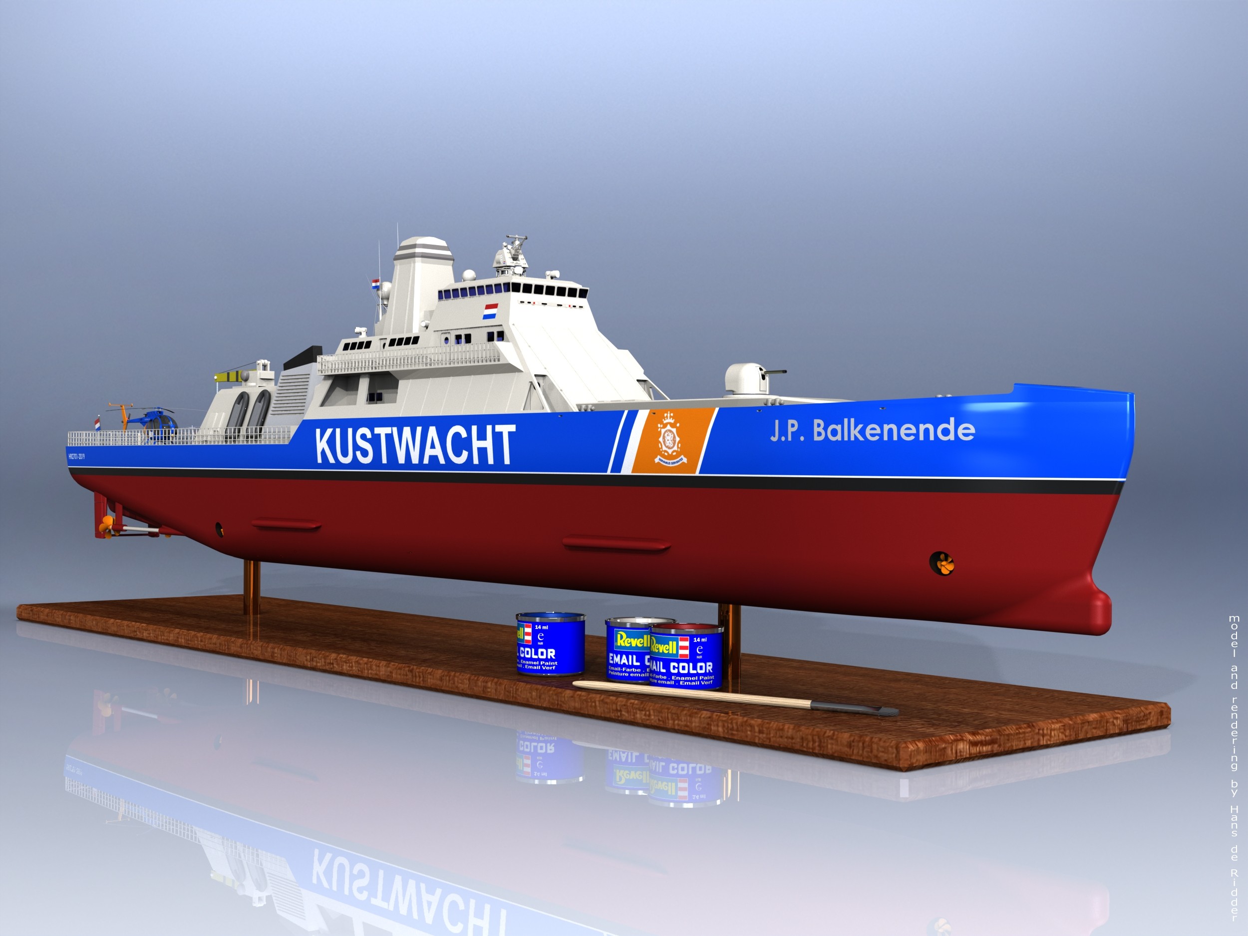 Modelkit Kustwacht船舶模型航模