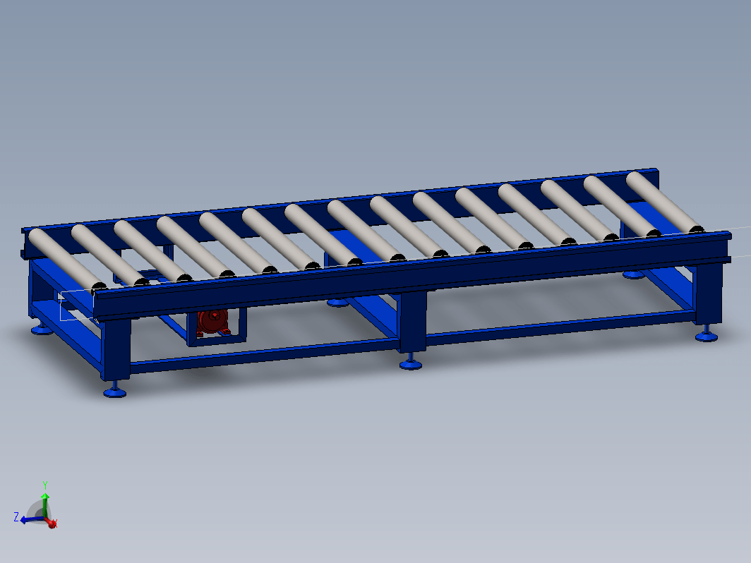 链条式滚筒输送机-3000Lx500Hx900W