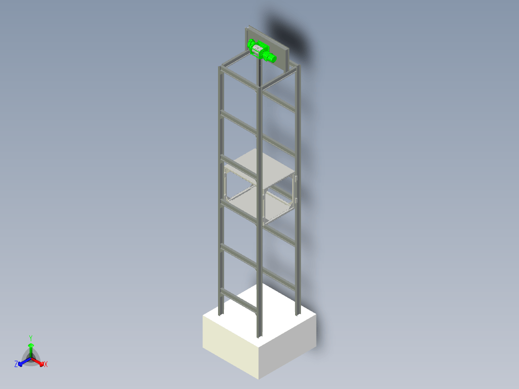 电梯 elevator-87 STP