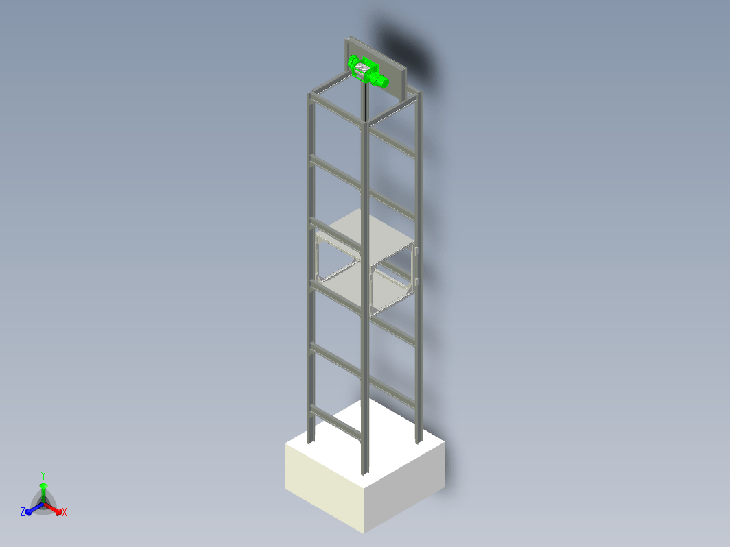 电梯 elevator-87 STP