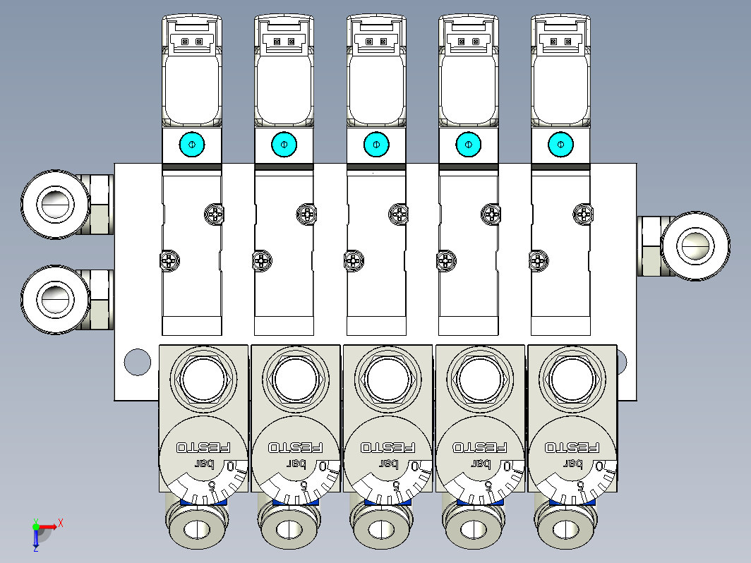 5口气动电磁阀