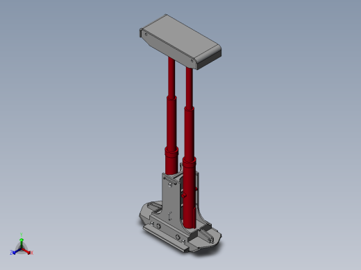 ZQ4000矿用液压单元支架三维SW2016带参缩略图