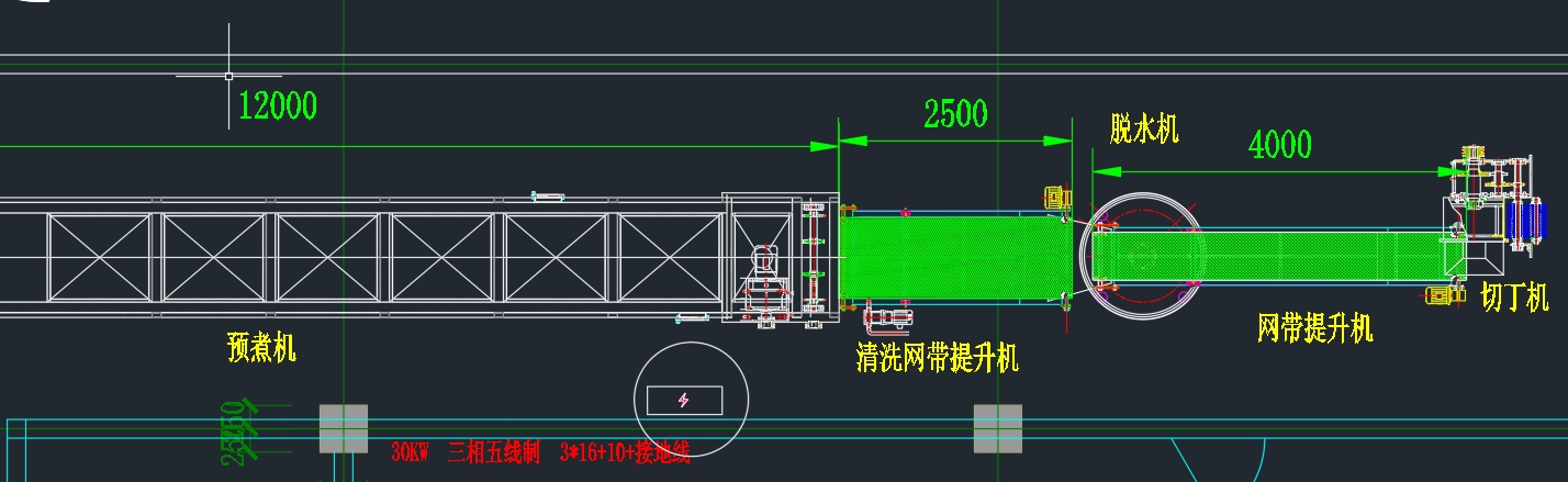 蘑菇酱生产工艺设备车间布局图