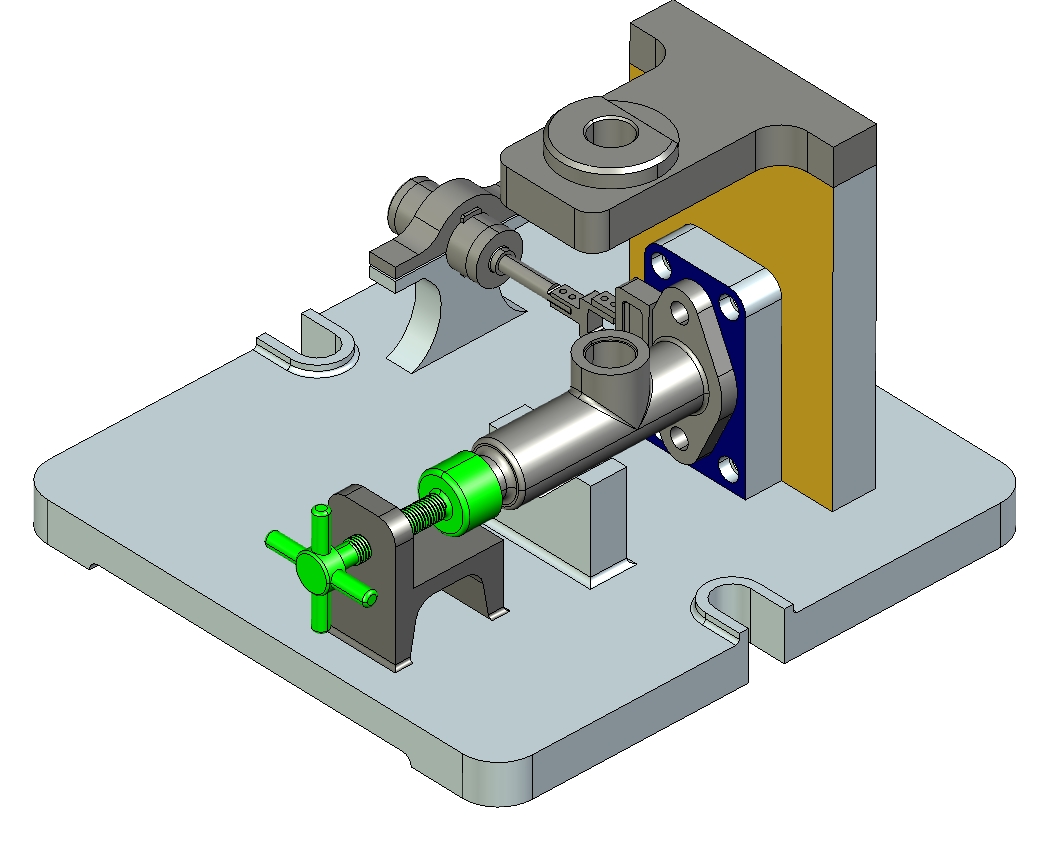 泵缸体加工工艺规程及钻孔夹具设计三维ProE5.0带参+CAD+说明书