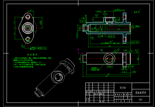 泵缸体加工工艺规程及钻孔夹具设计三维ProE5.0带参+CAD+说明书缩略图