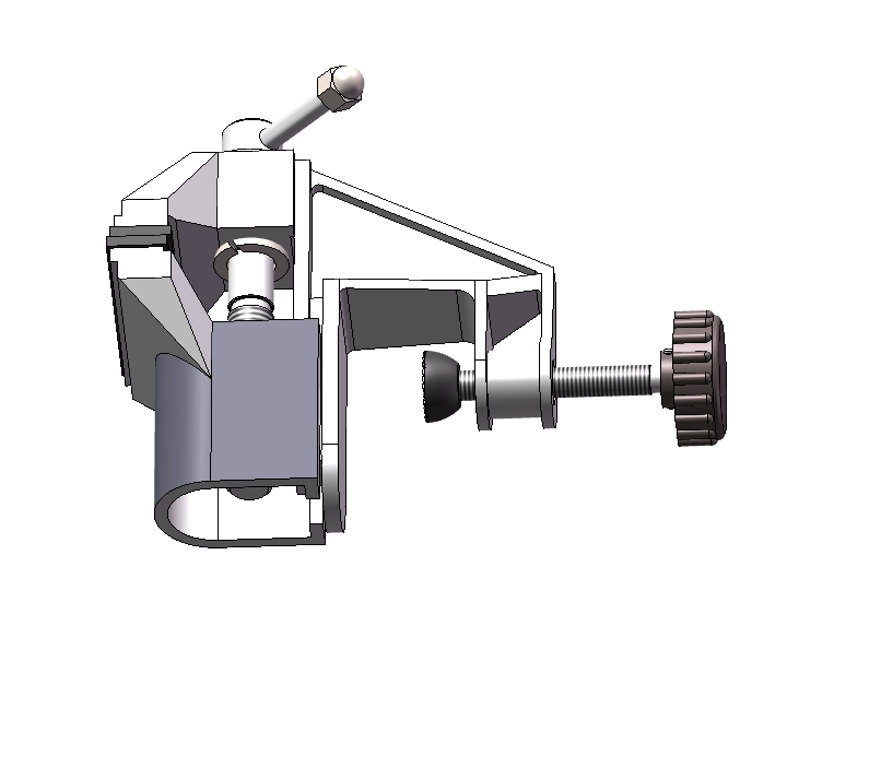 小型桌面台虎钳三维SW2016带参