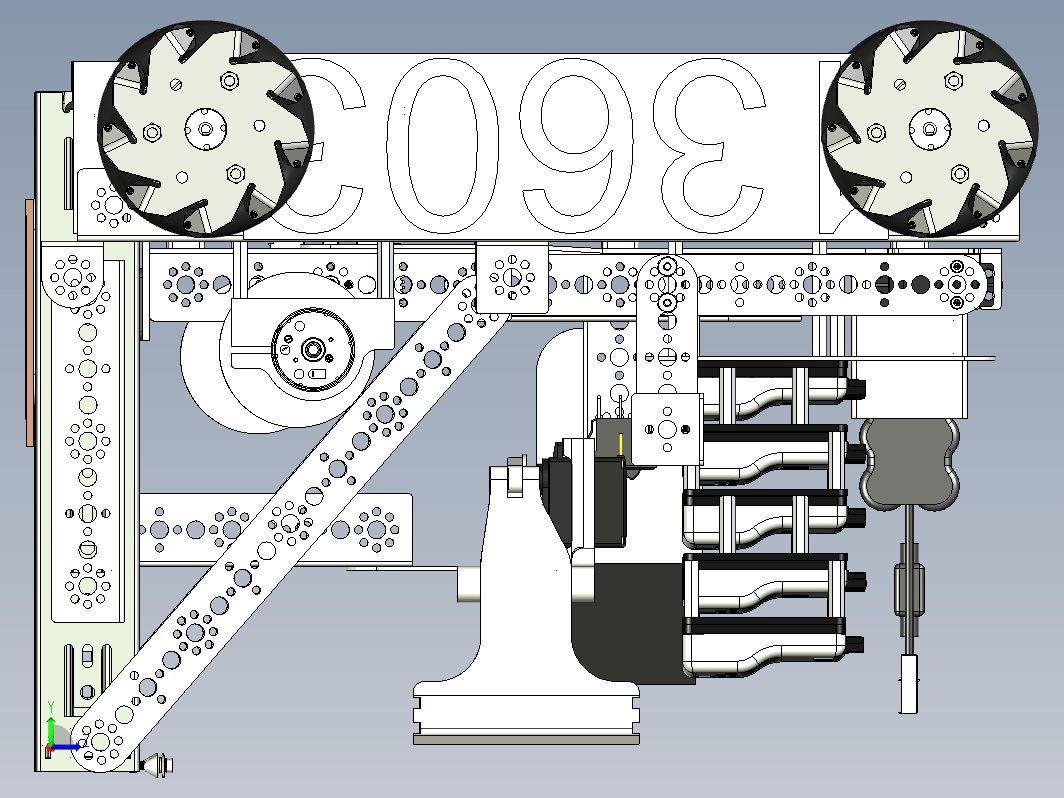 麦轮机器人车 Hackercats Skystone