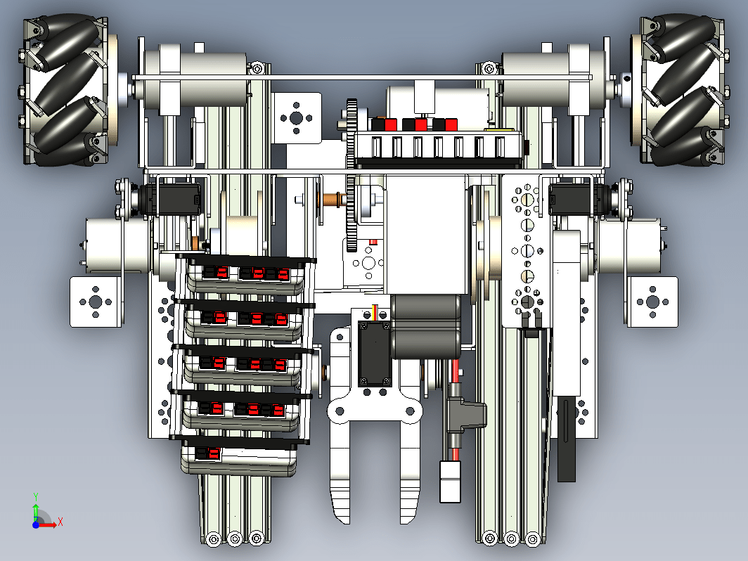 麦轮机器人车 Hackercats Skystone