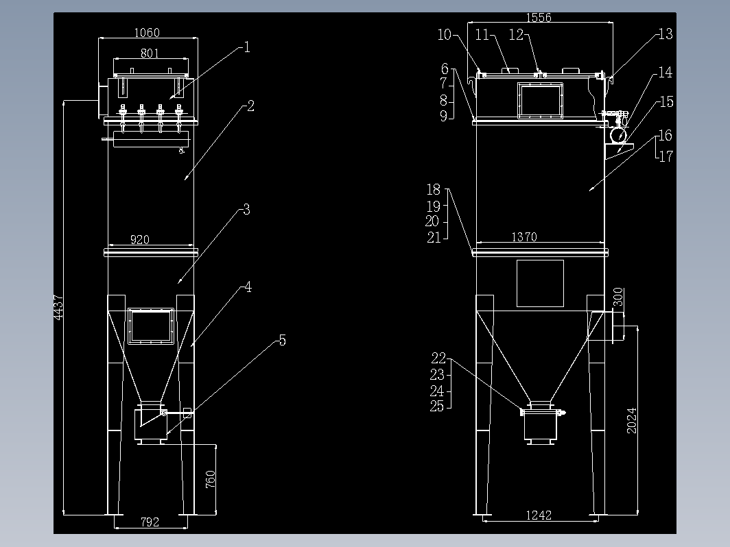 MC-24脉冲袋式除尘器