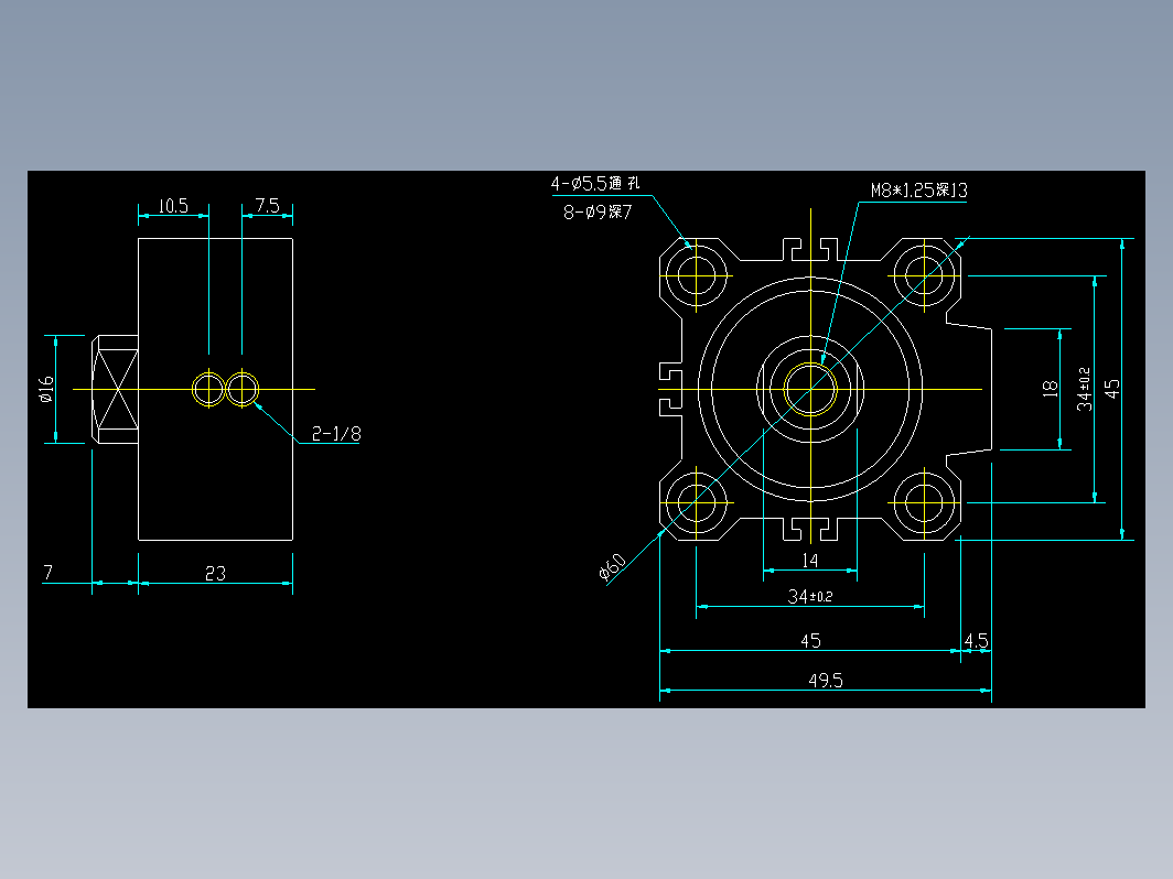 气缸 CQ2B32-D