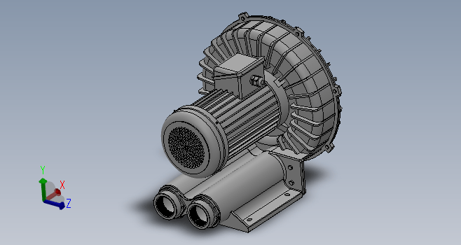 F0468-环形鼓风机3d模型图纸