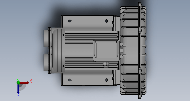 F0468-环形鼓风机3d模型图纸