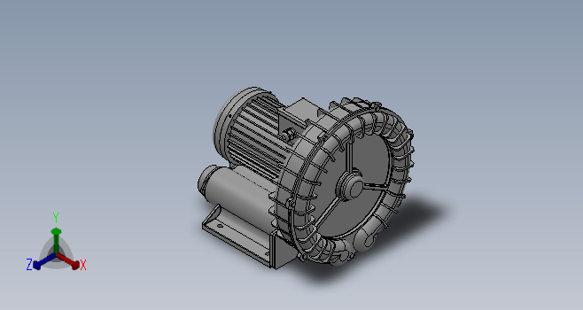 F0468-环形鼓风机3d模型图纸