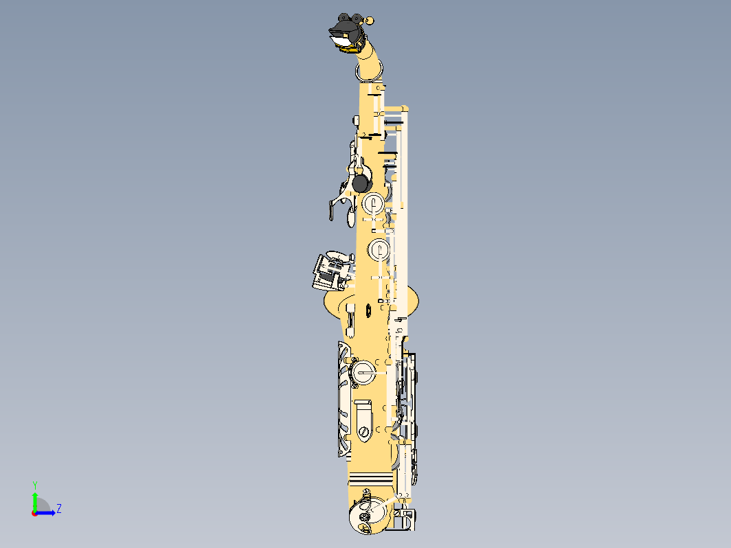 萨克斯3D模型