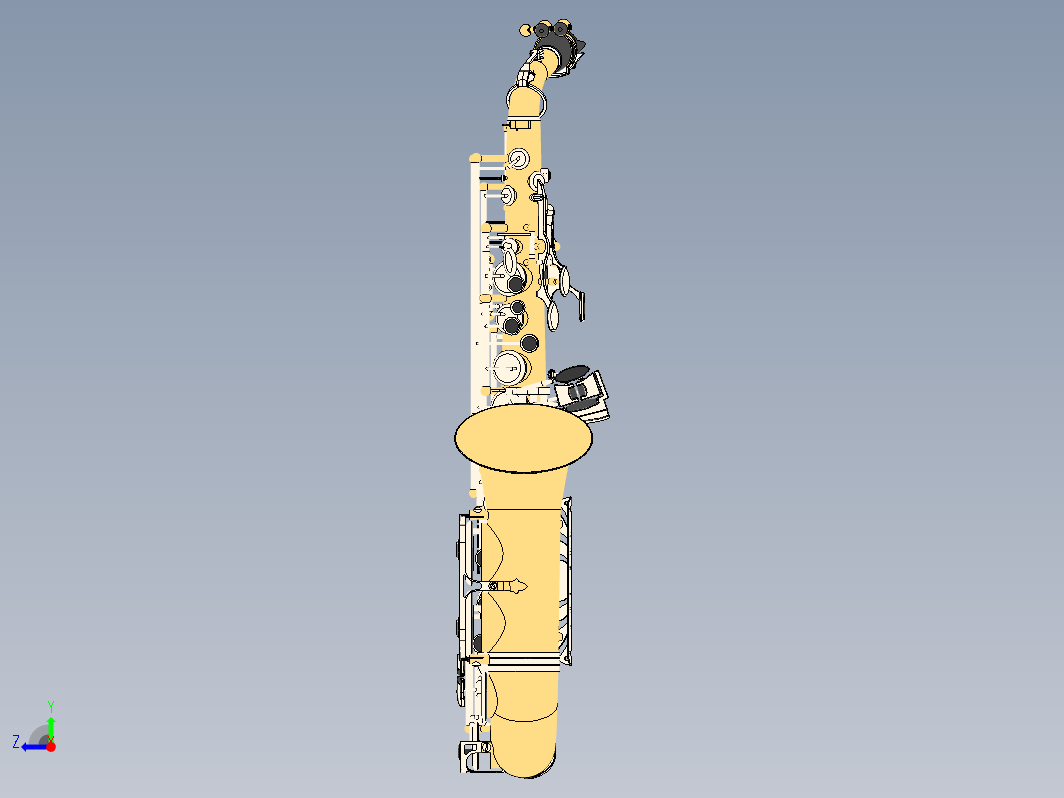 萨克斯3D模型