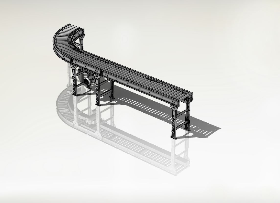 电动滚筒输送机（物料搬运） Motorized Roller Conveyor