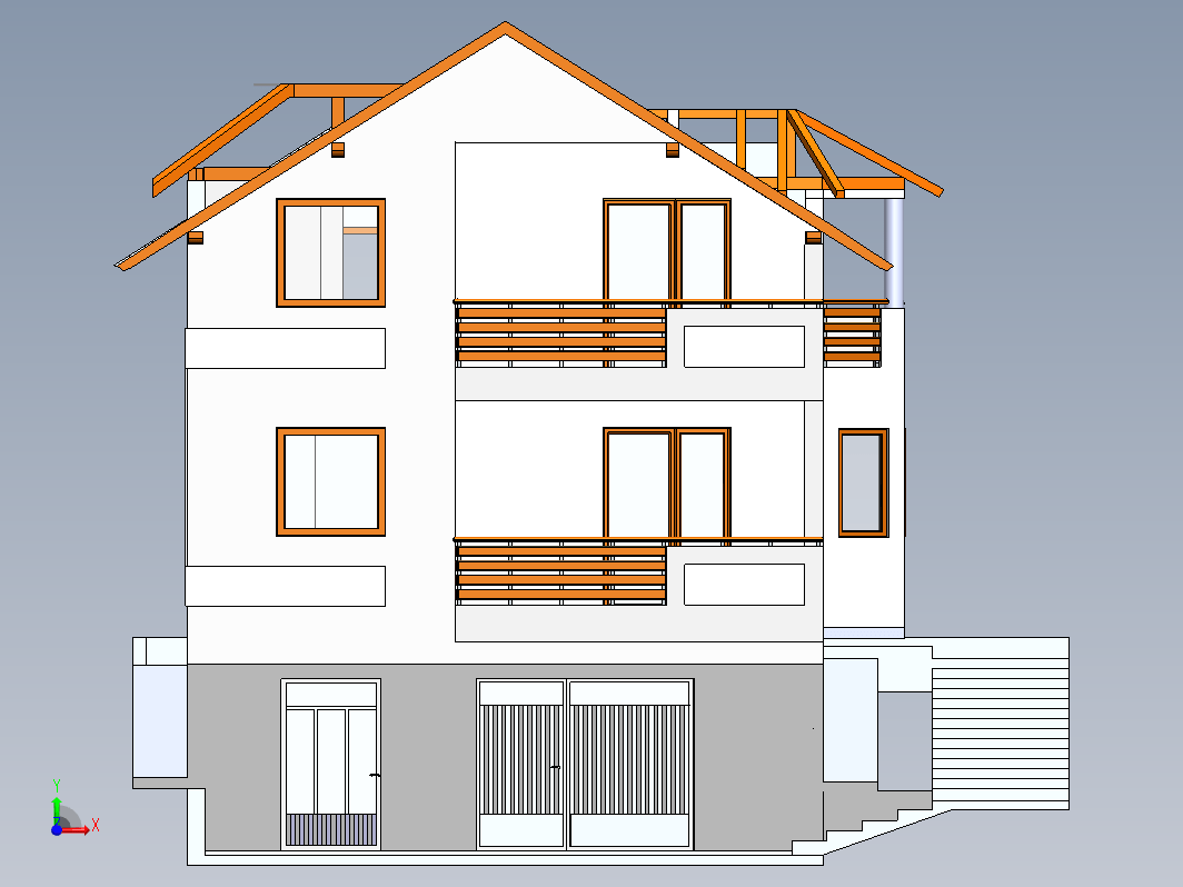 Kuca 三层别墅框架