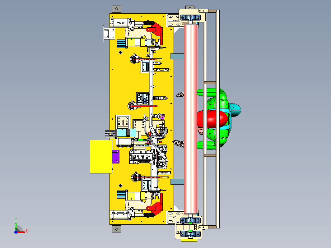 汽车焊接夹具仪表横梁总成设计