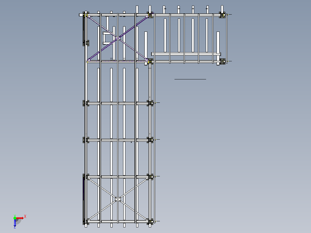 工业建筑使用的钢支架