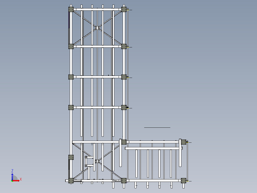 工业建筑使用的钢支架