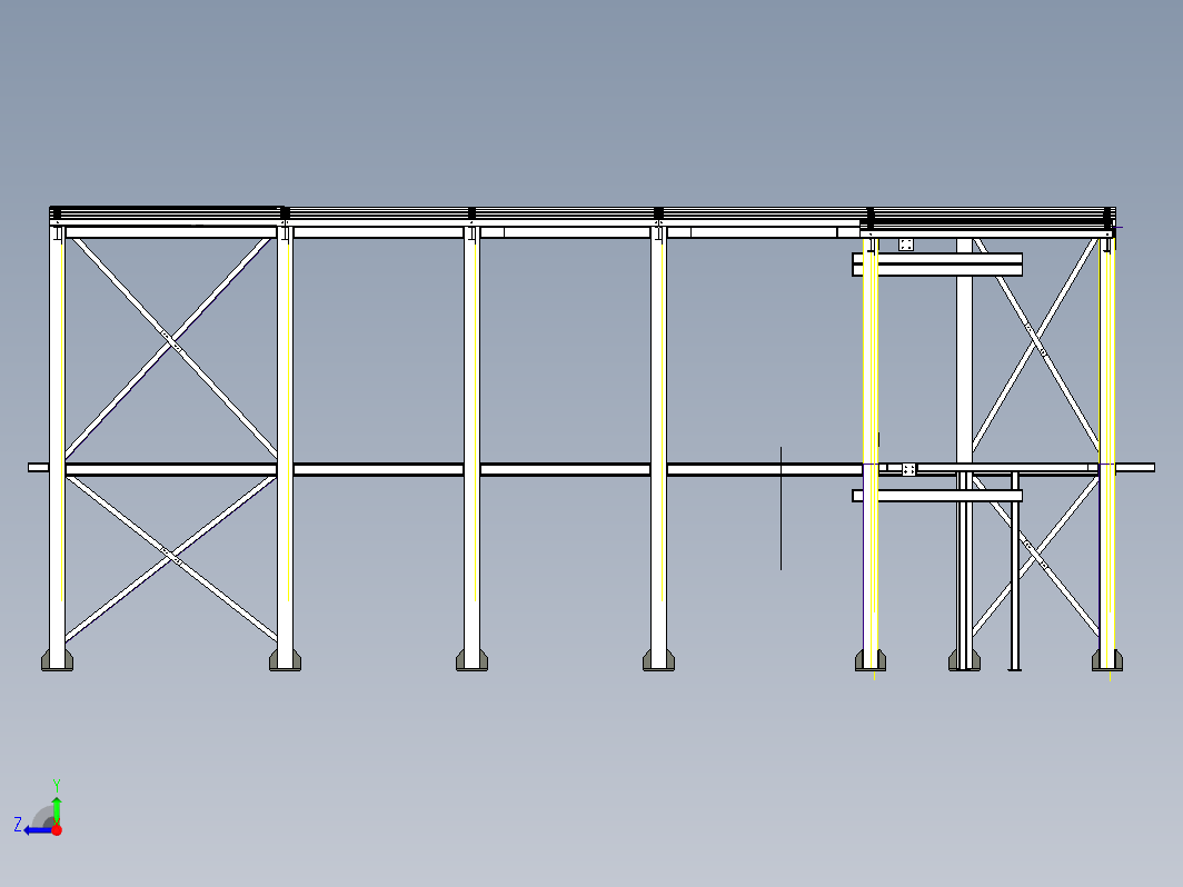 工业建筑使用的钢支架