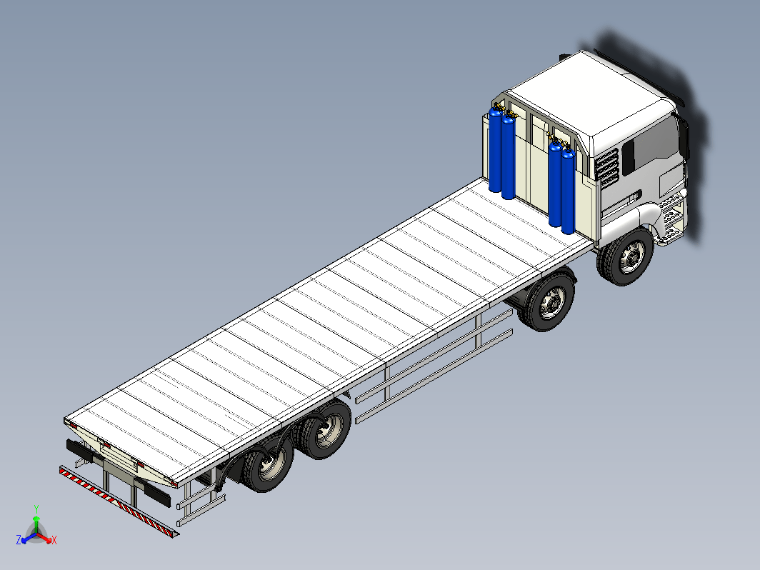 9.6米平板货车 前四后八货运汽车