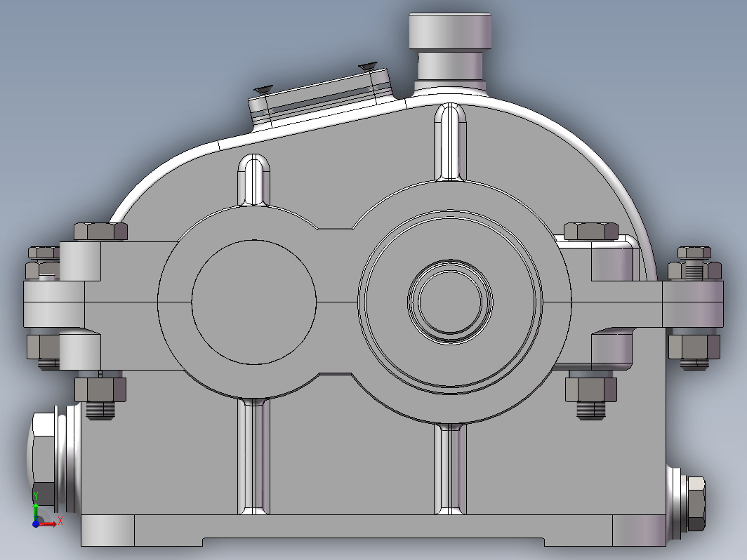 sw2020一级减速器带工程图