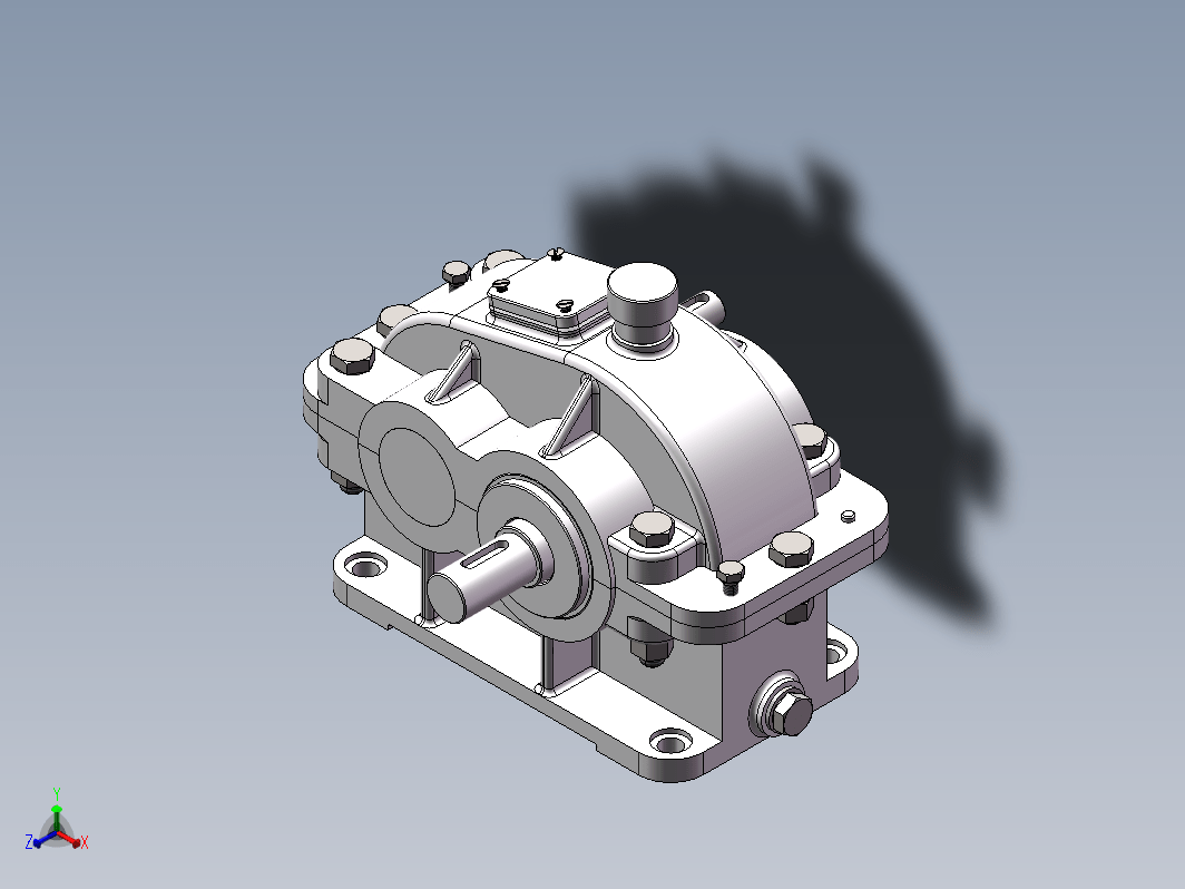 sw2020一级减速器带工程图