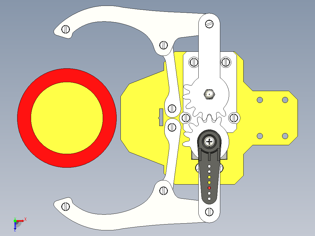 简易超声波传感器机器人夹具