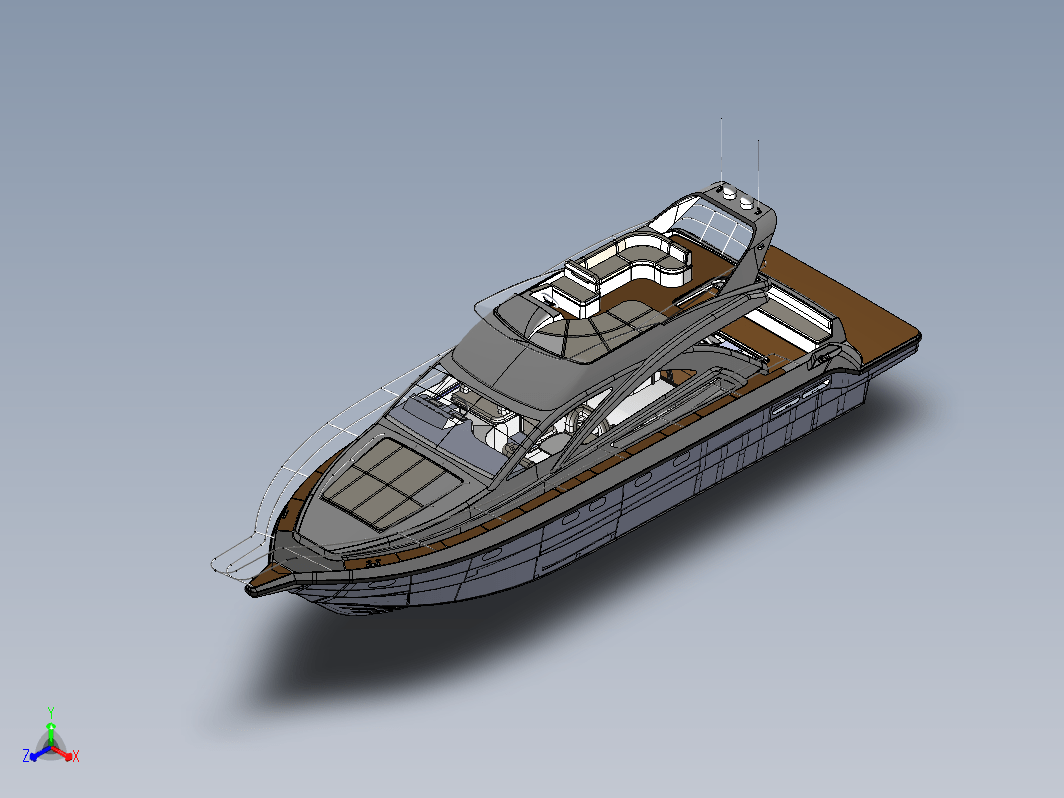 小型双层游艇