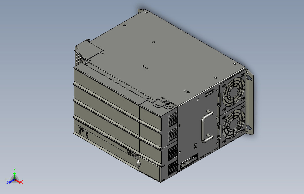 高性能多机传动驱动器STEP_B00(MD810-50M4T75G200+整机外形图)