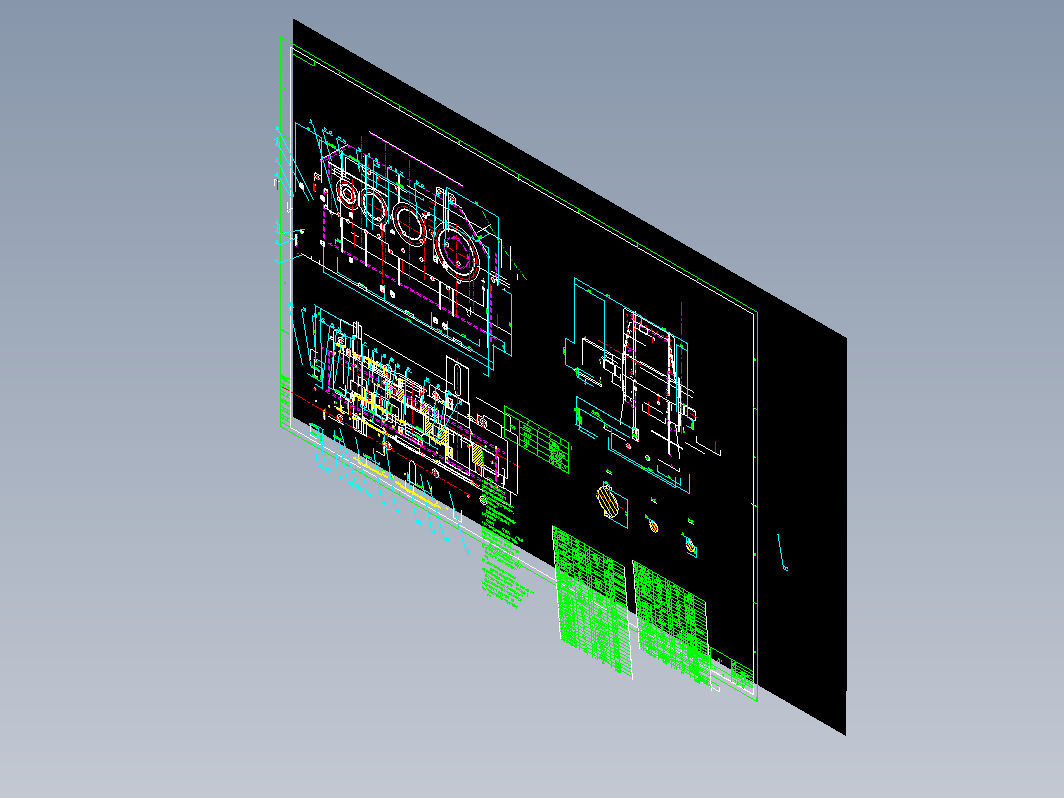 二级减速机CAD