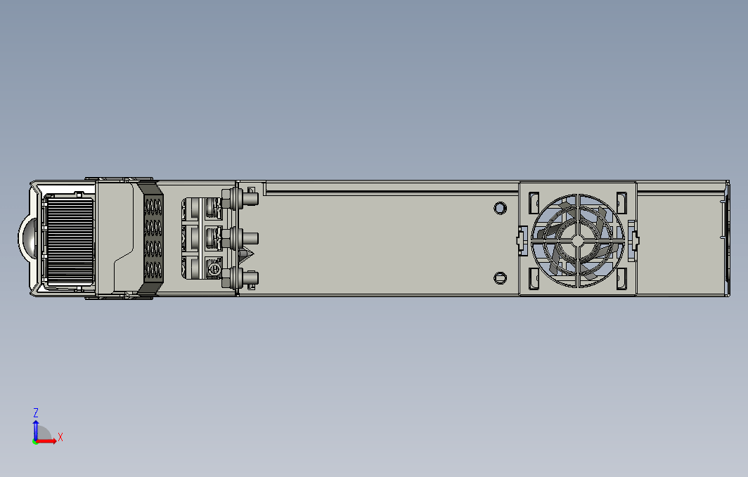 高性能多机传动驱动器STEP_B00(MD810-50M4TD5.5G200+整机外形图)
