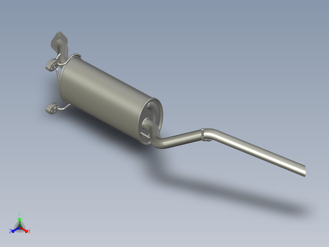 排气消声器三维Step无参